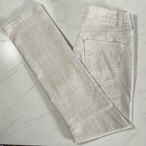 Liverpool Animal Print Beige White Straight leg jeans